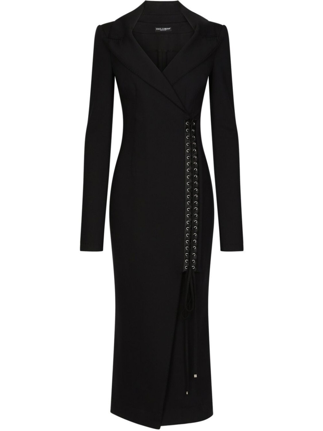 

Dolce & Gabbana платье миди со шнуровкой, черный