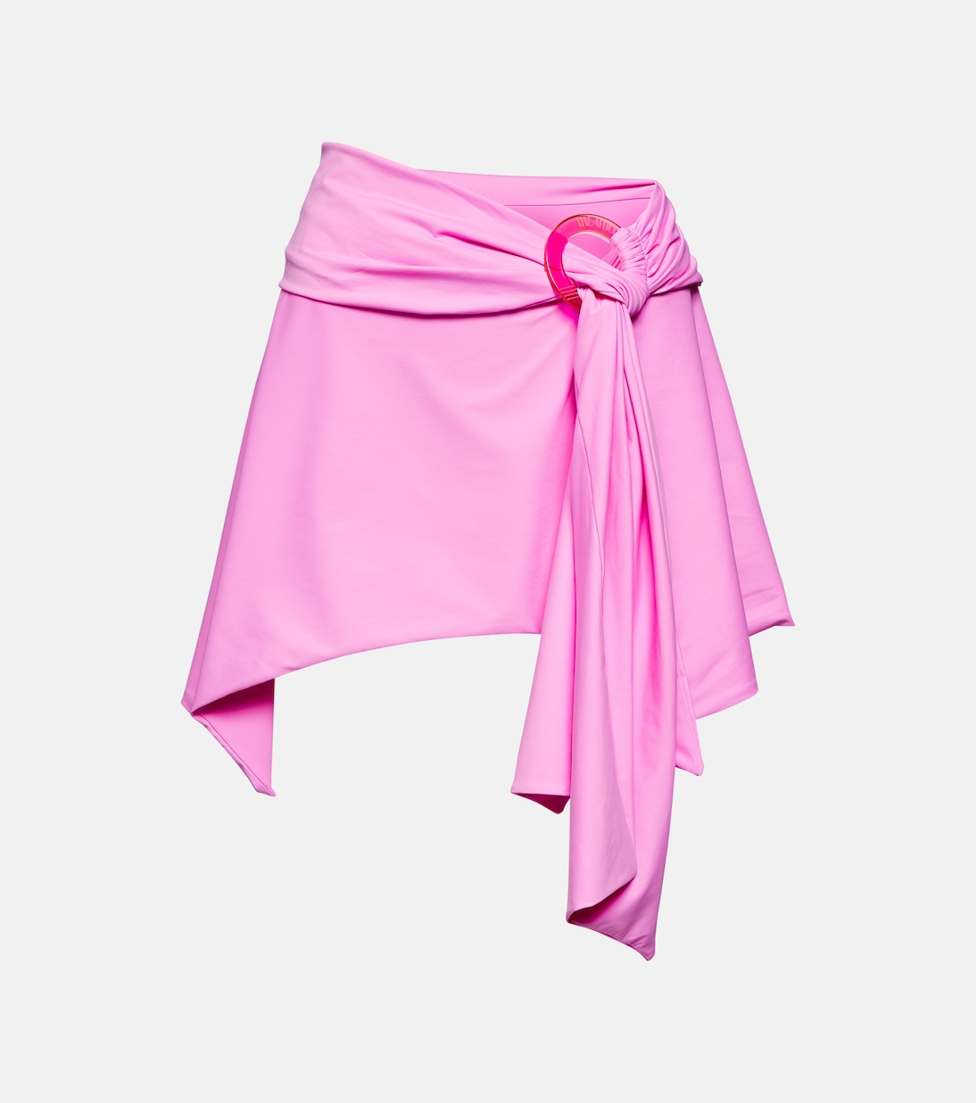 

Асимметричная мини-юбка из лайкры The Attico, Bubble Gum