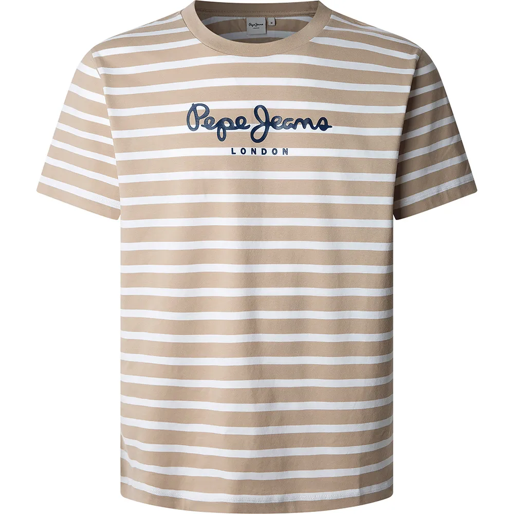 

Футболка с коротким рукавом Pepe Jeans Striped Eggo, бежевый