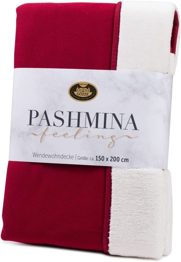 

Двустороннее одеяло Gözze pashmina Feeling Plain 150 x 200 см карминно-красный