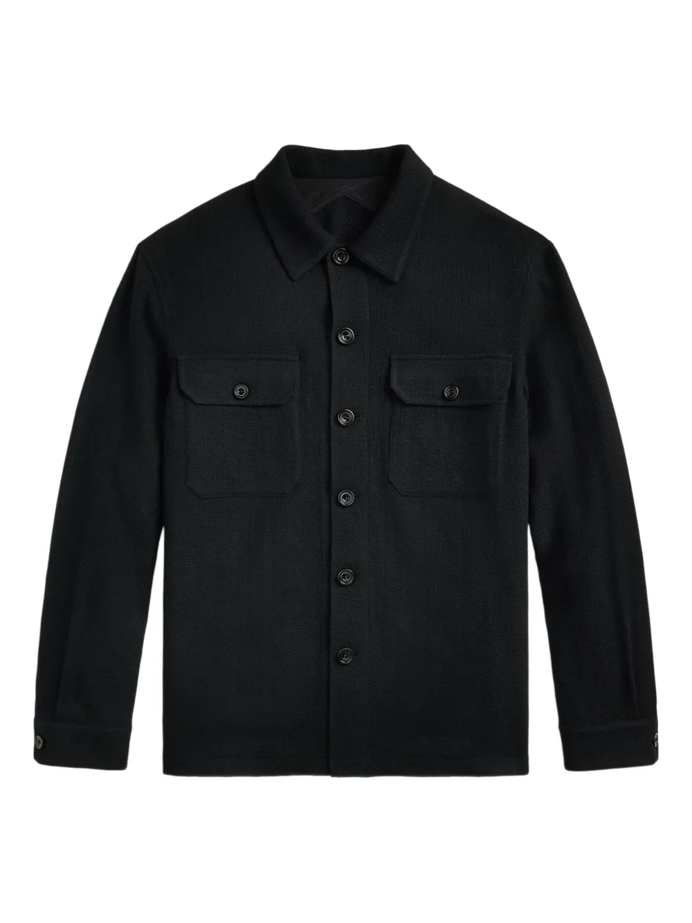 

Кашемировая куртка-рубашка Ralph Lauren Purple Label, черный