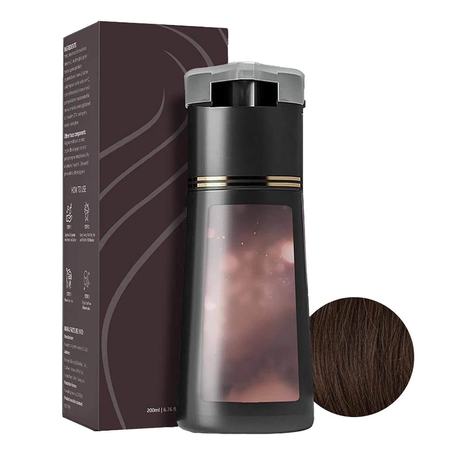 Шампунь для окрашивания волос Ever Hair Instant Colour, темно-коричневый Reiteag, Dark Brown