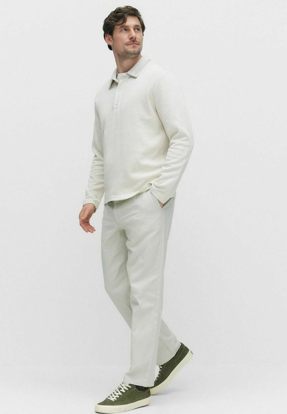 

Рубашка поло SIMON LONG SLEEVED POLOSHIRT - Long sleeved top Dobber, белый