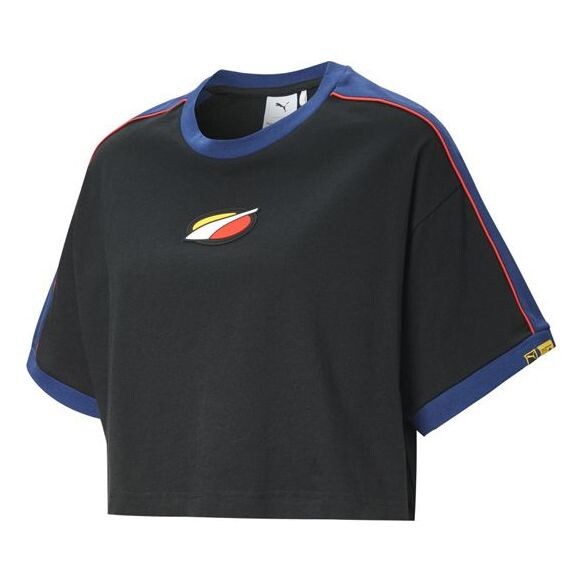 

Футболка x rdet tee multicolor splicing round neck short sleeve black Puma, черный