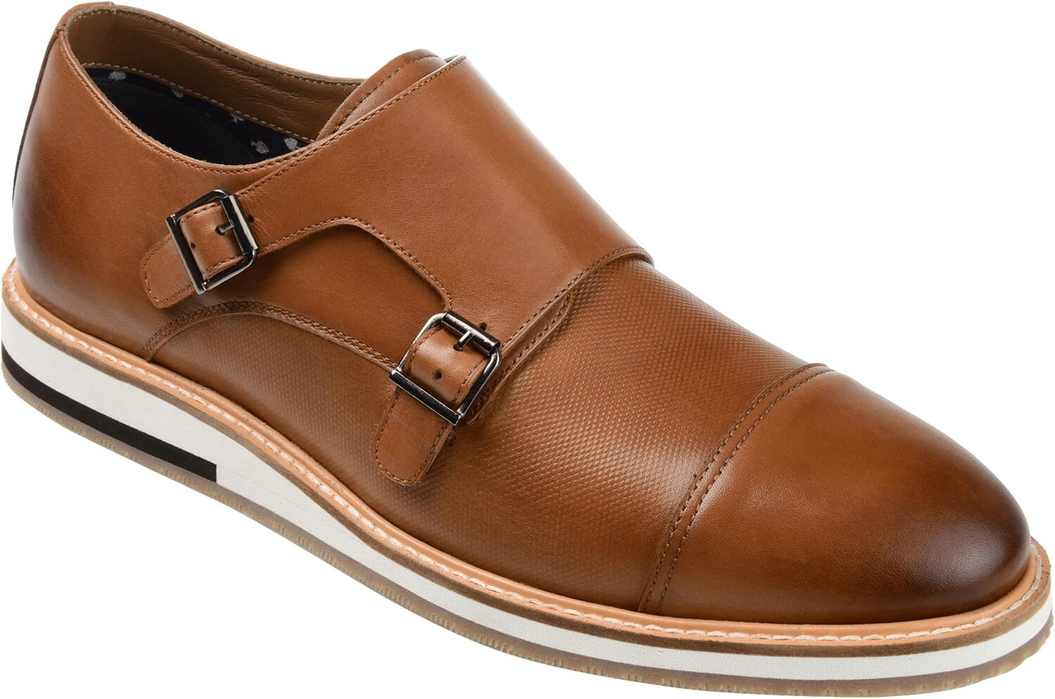 

Оксфорды Thomas & Vine Thatcher Cap Toe Monk Strap Dress Shoe, коричневый