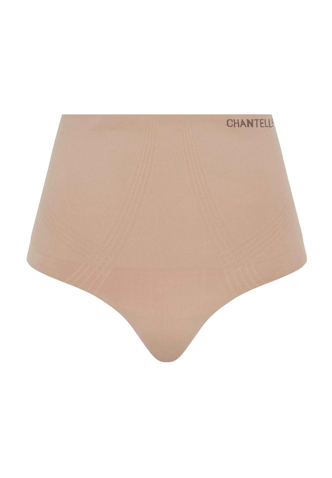 

Женские трусы Smooth Comfort с высокой талией и логотипом CHANTELLE, цвет Clay Nude