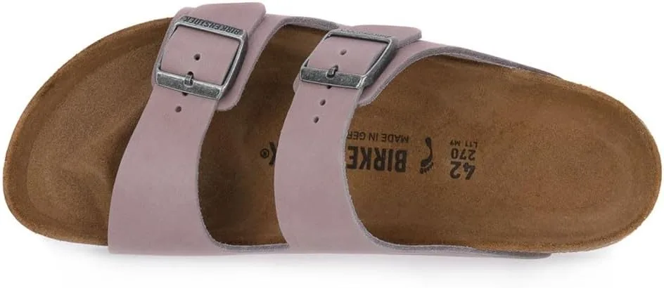 Birkenstock Arizona - Винтажные кожаные сандалии, серый — фото 4