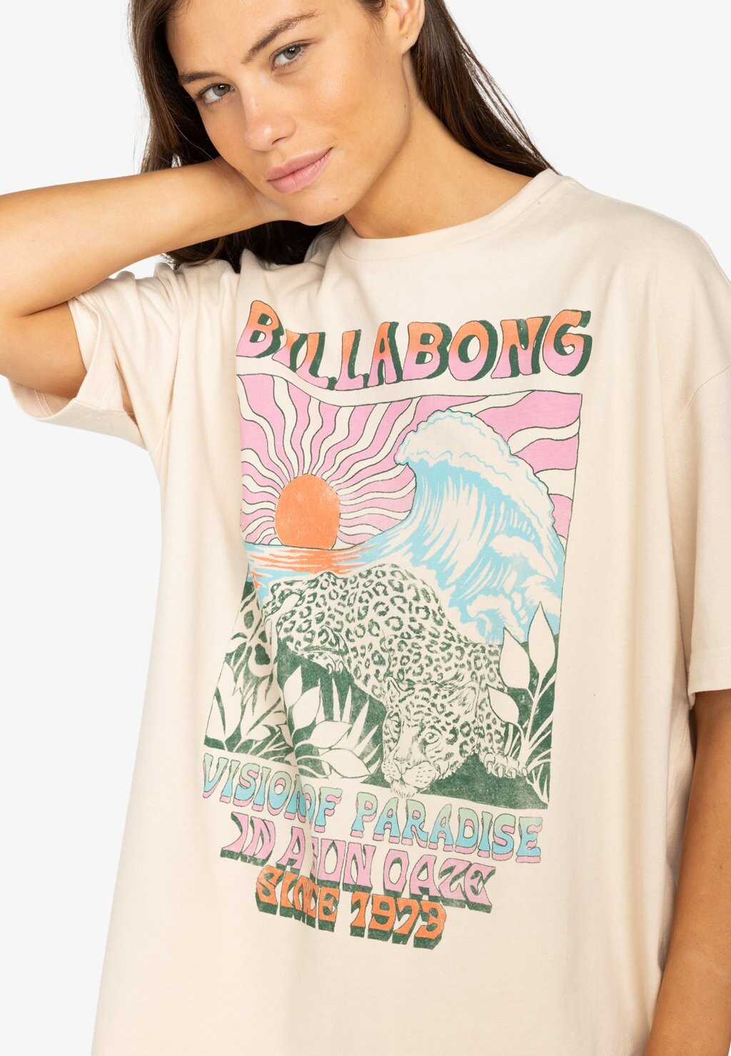 

Футболка с принтом VISION OF PARADISE Billabong, бежевый