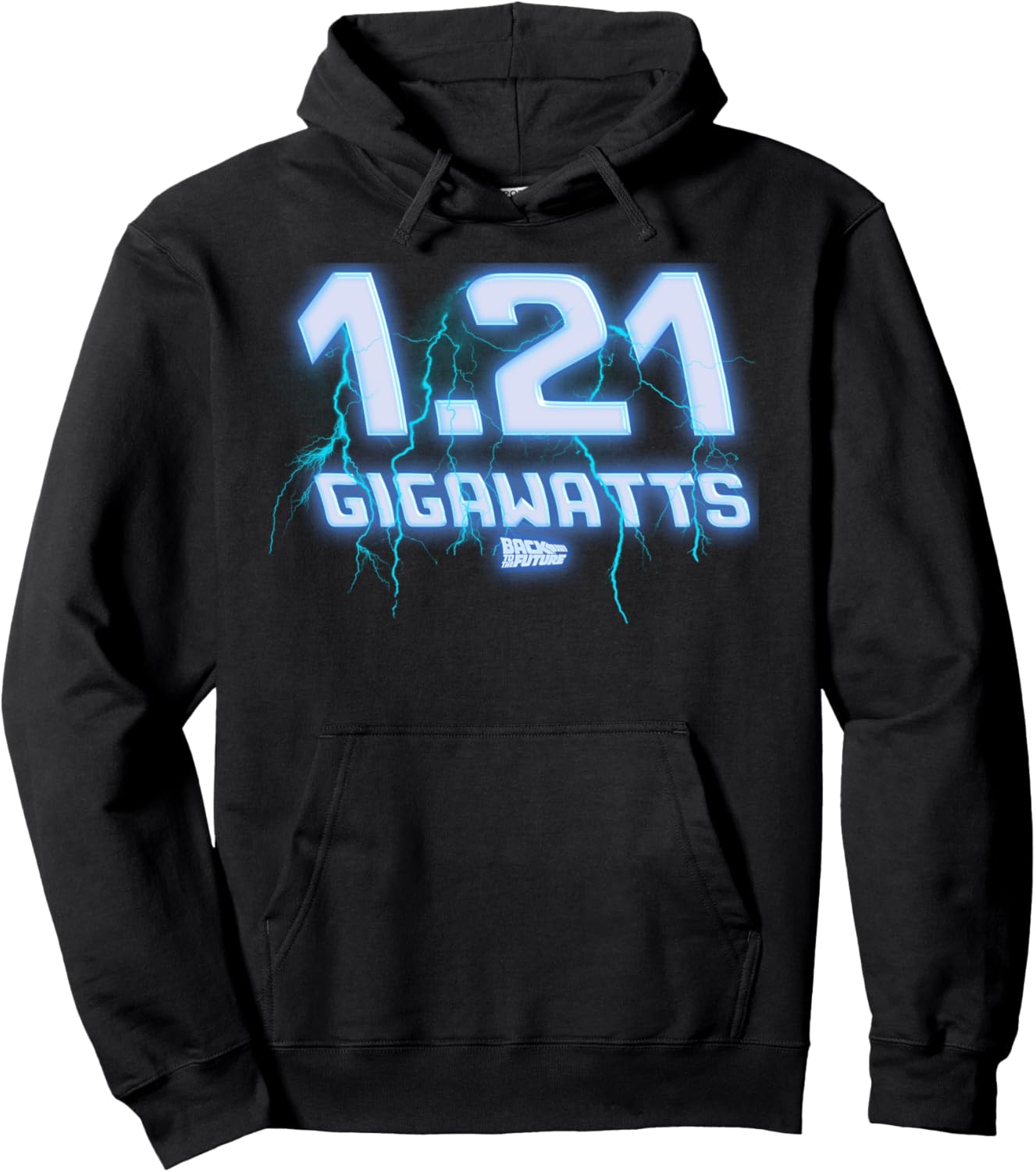 

Худи «Назад в будущее: Молния 1,21 гигаватта» Back To The Future, черный