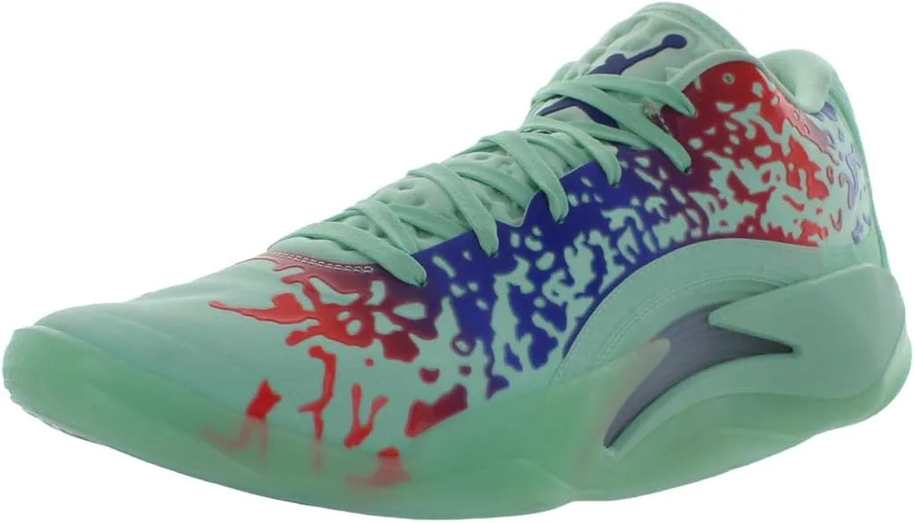 Мужские кроссовки Jordan Zion 3 (DR0675-106, белый/университетский красный/цементно-серый) Nike, мятный/зеленый — фото 2