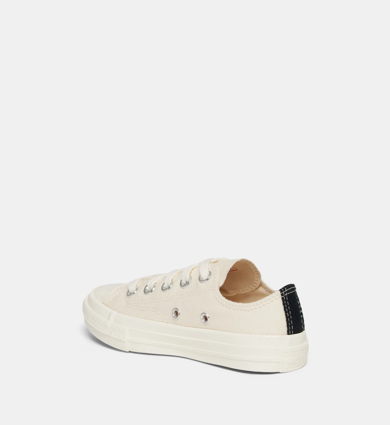 Низкие кеды Chuck 70 CDG OX из смешанного хлопка Converse x Comme des Garçons PLAY, бежевый — фото 3