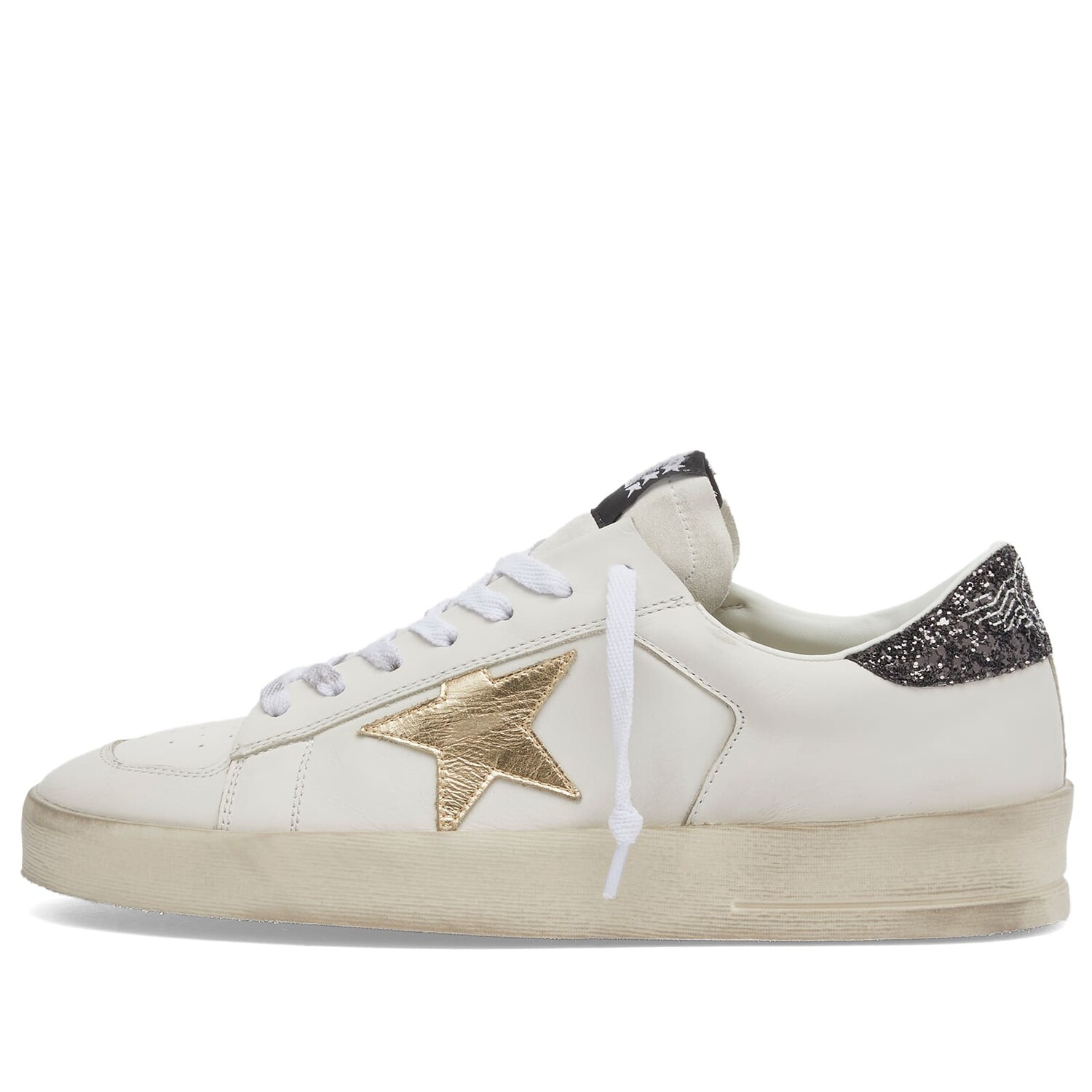 

Кроссовки Golden Goose Stardan Sneaker, цвет White & Gold