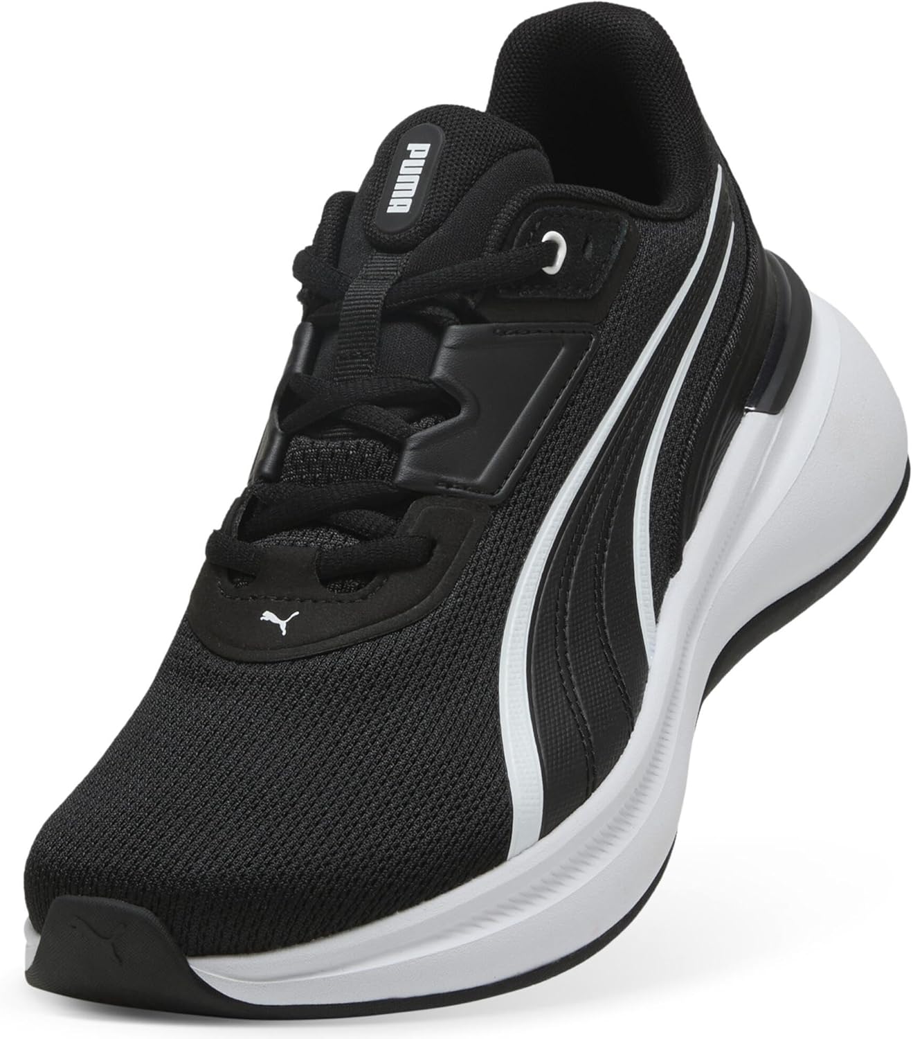 Беговые кроссовки PUMA для мужчин, белый/черный — фото 4
