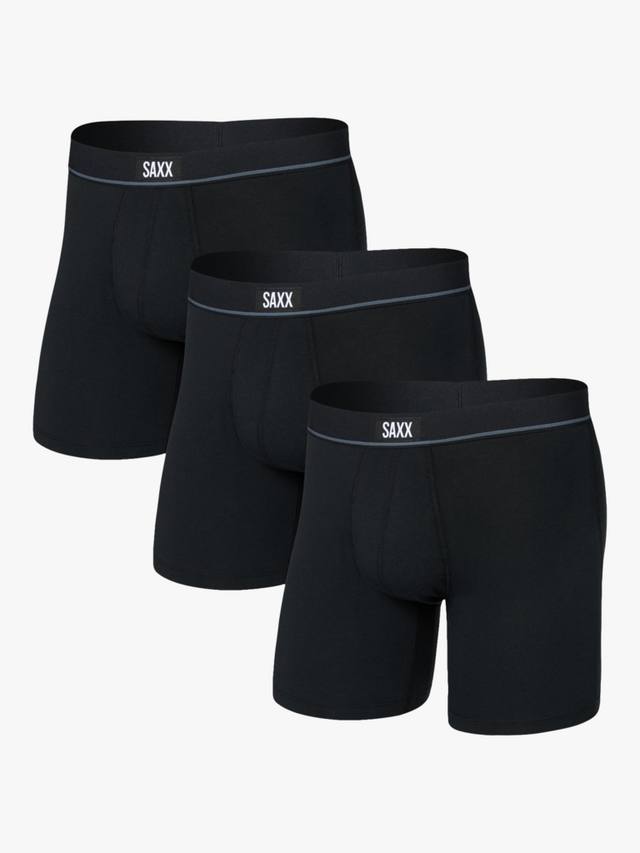 

Эластичные хлопковые боксеры SAXX, Pack of 3, Black