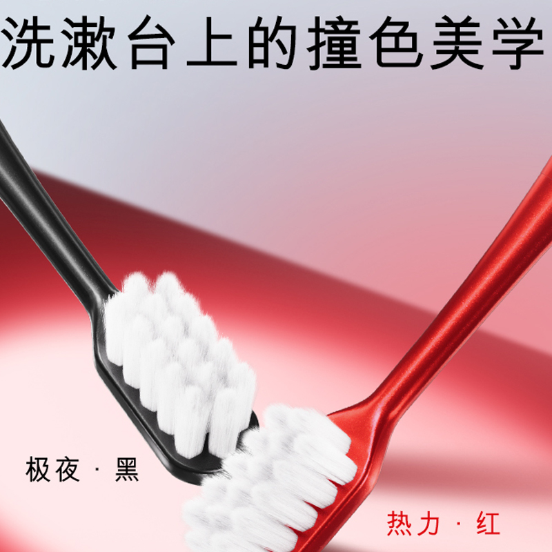 COLGATE Мягкая и шелковистая зубная щетка для защиты десен очищающая Black/Red — фото 4
