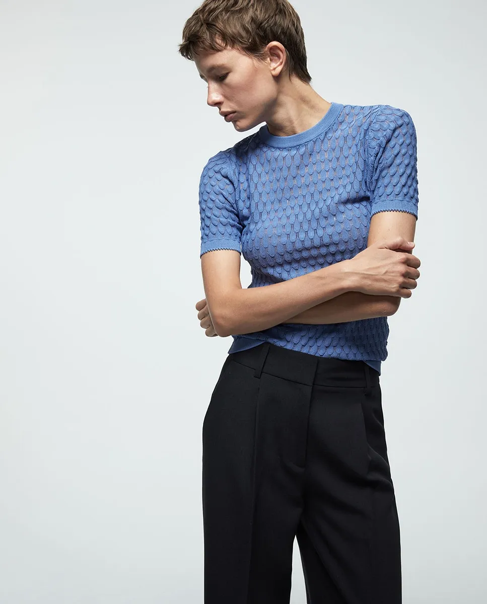 

Ажурный джемпер Sfera, синий