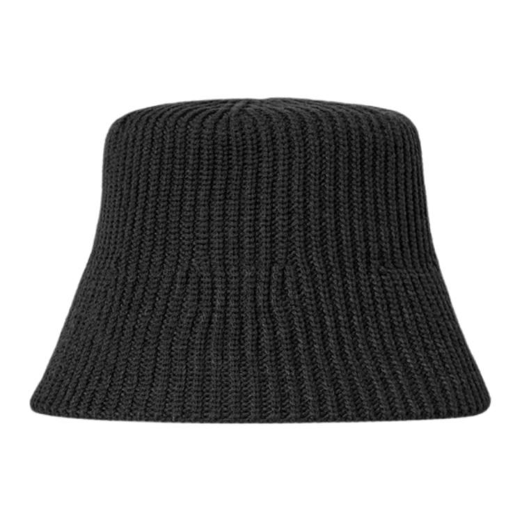 

COS Шерстяная шапка с полиэстером и хлопком женская черная, Black