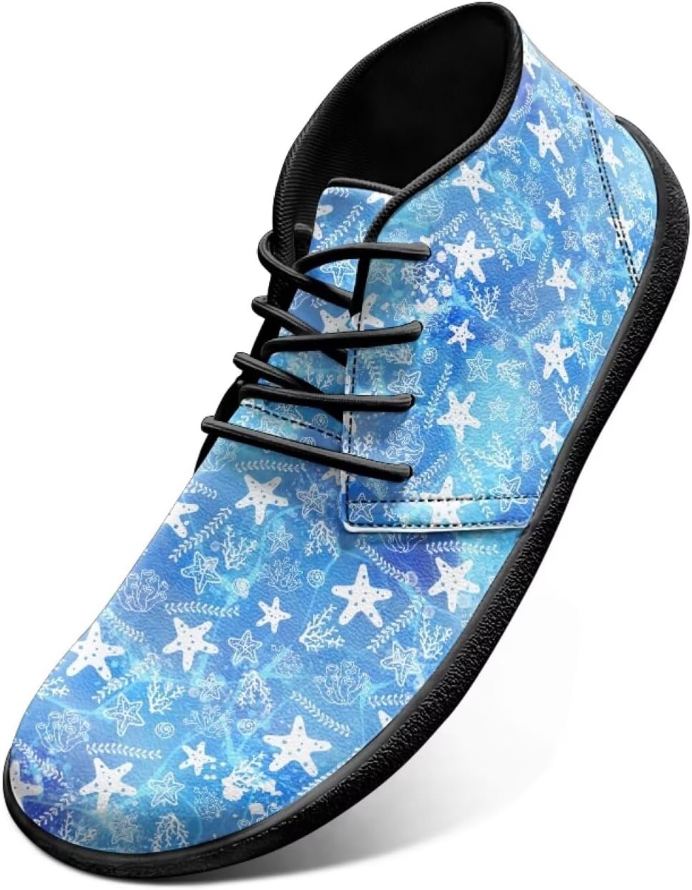 

Мужские кроссовки для бега и кросс-тренинга с широким носком и дизайном в морском стиле - Резиновая подошва - Нулевой перепад высоты подошвы Watdotory, Seaweed Starfish