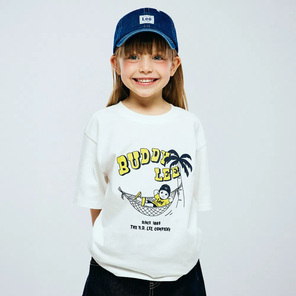 Детская белая футболка Buddy Lee Hammock Rest от Lee Kids