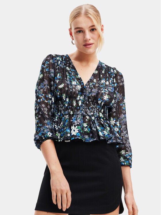 

Блуза стандартного кроя Desigual, синий