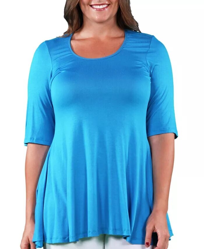 

Туника большого размера 24seven Comfort Apparel, синий