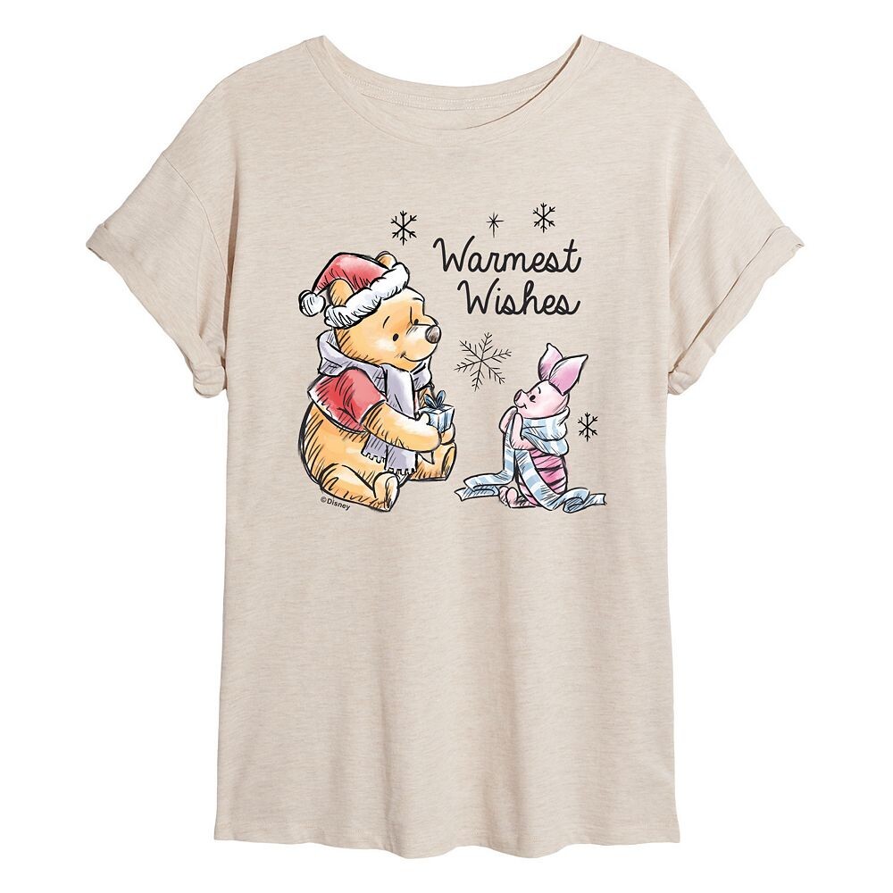 

Женская футболка Disney's Winnie The Pooh с самыми теплыми пожеланиями Licensed Character, бежевый
