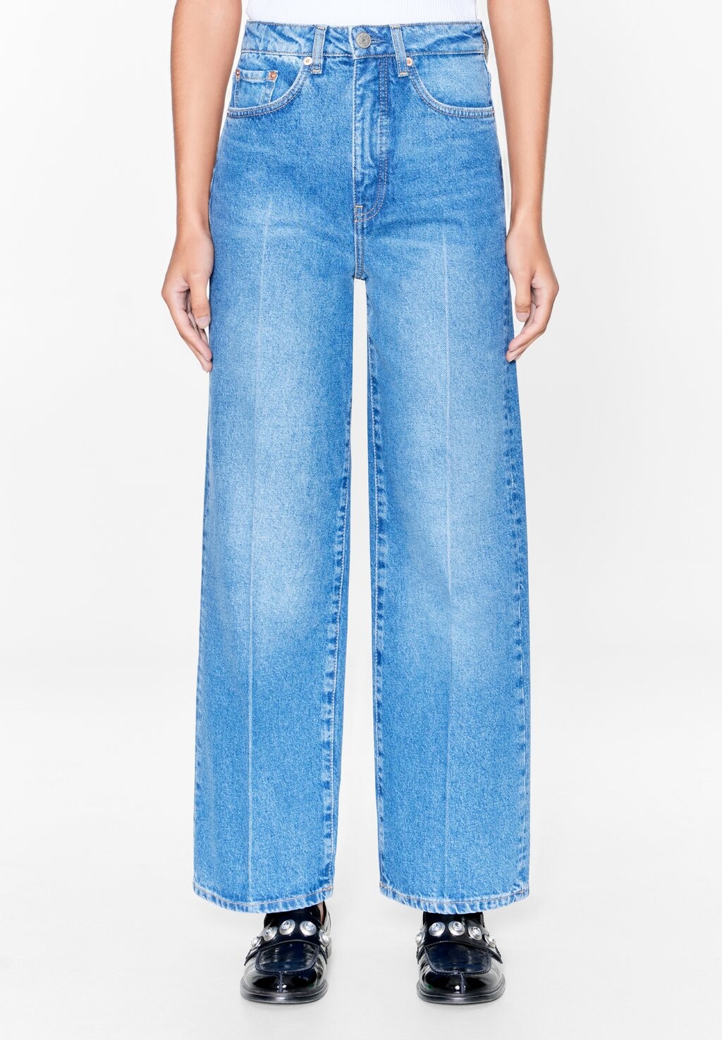 

Джинсы прямого кроя CULOTTE HIGH RISE Bimba Y Lola, синий