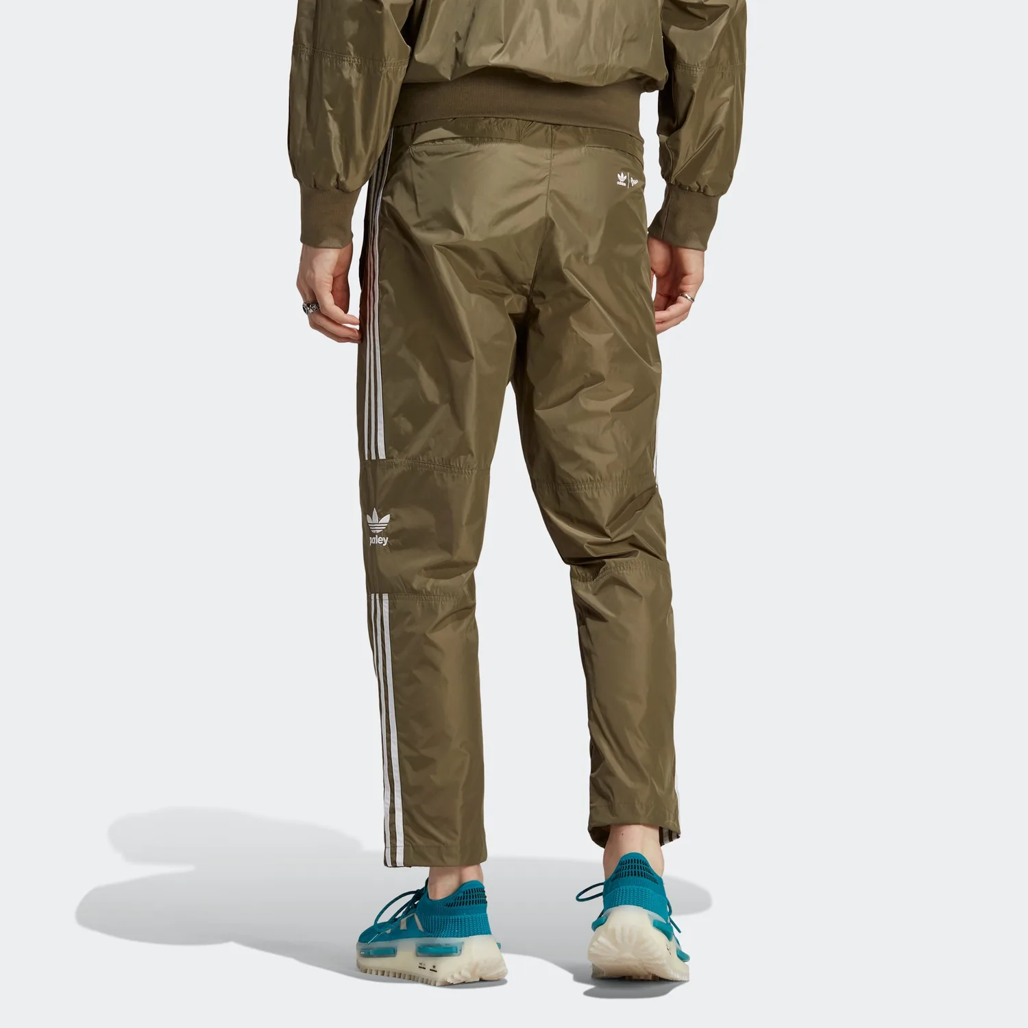 Adidas Originals Вязаные спортивные штаны мужские Strata оливковый зеленый — фото 4