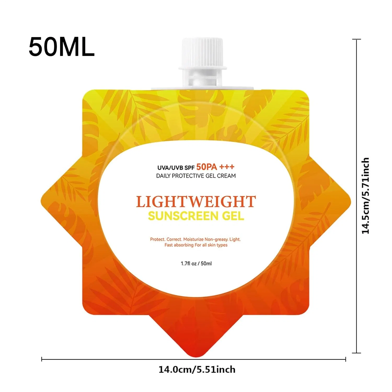 Солнцезащитный гель SPF 50+ от пота Mimoqk — фото 2