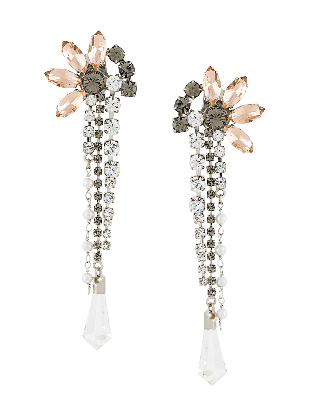 

Длинные серьги с цепочками Msgm, серебряный