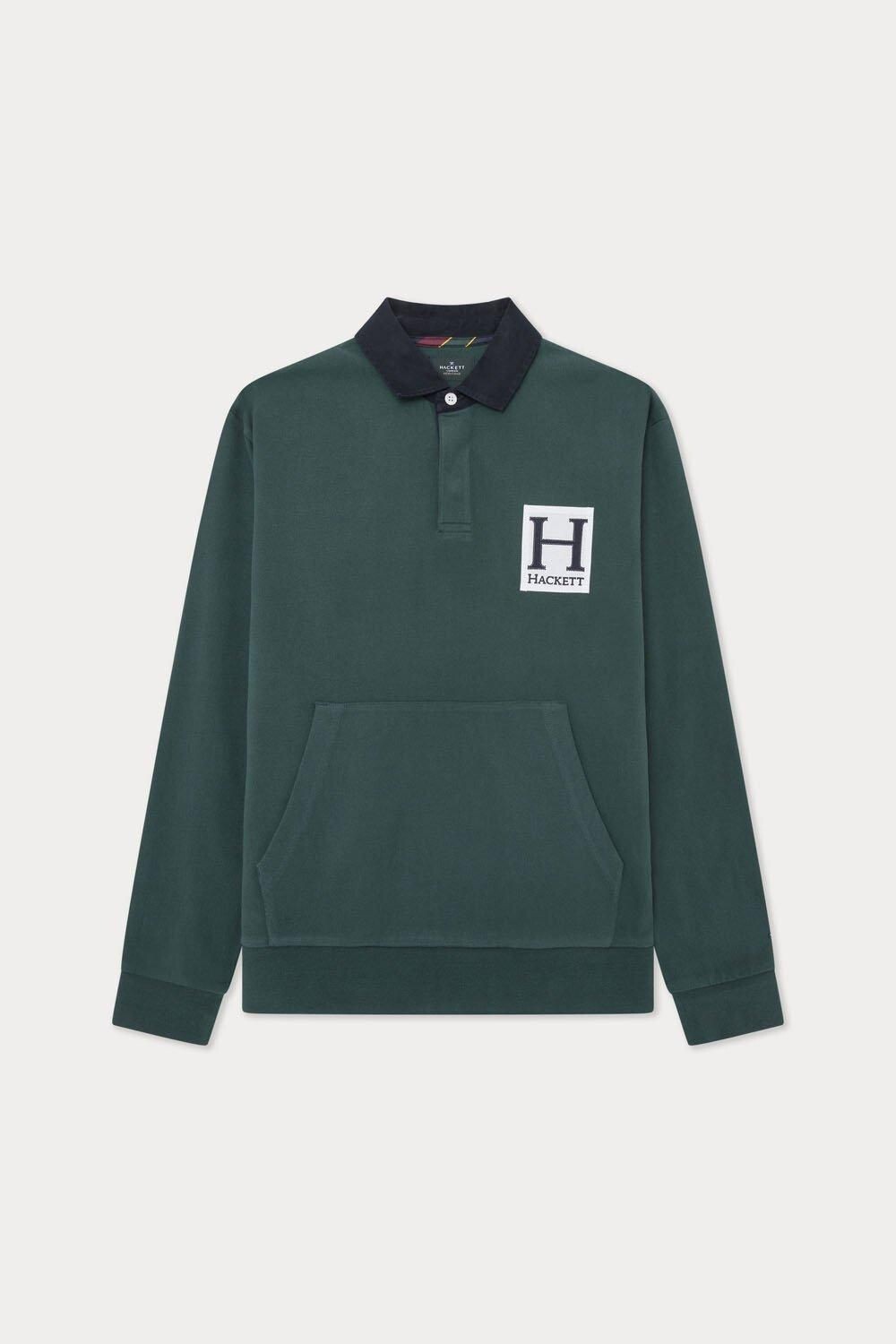 

Рубашка Hackett Heritage с передним карманом, зеленый