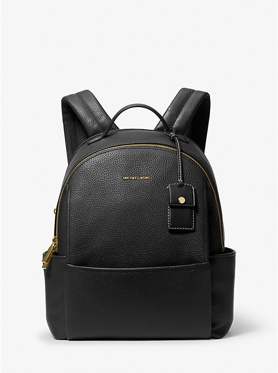 

Средний рюкзак из шагреневой кожи соболя Michael Kors, черный