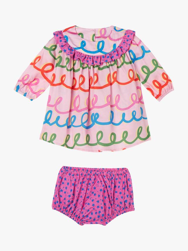 

Детское платье-сарафан Swiggle с длинными рукавами Stella McCartney Kids