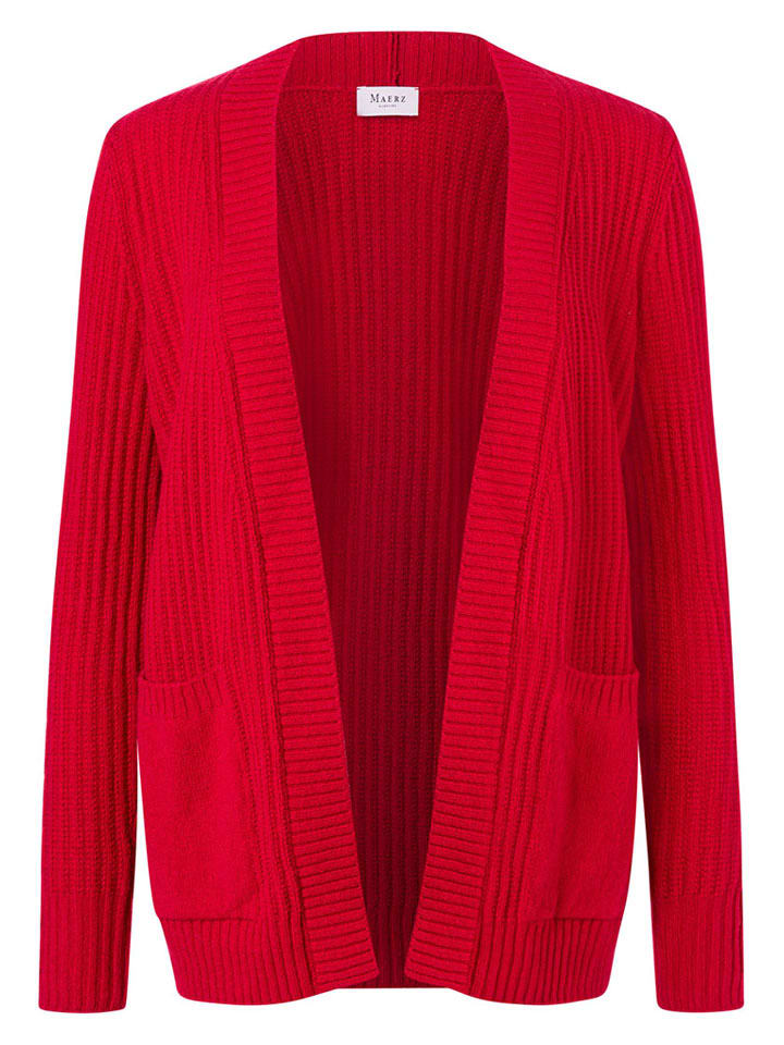 

Maerz Muenchen Шерстяной кардиган красного цвета