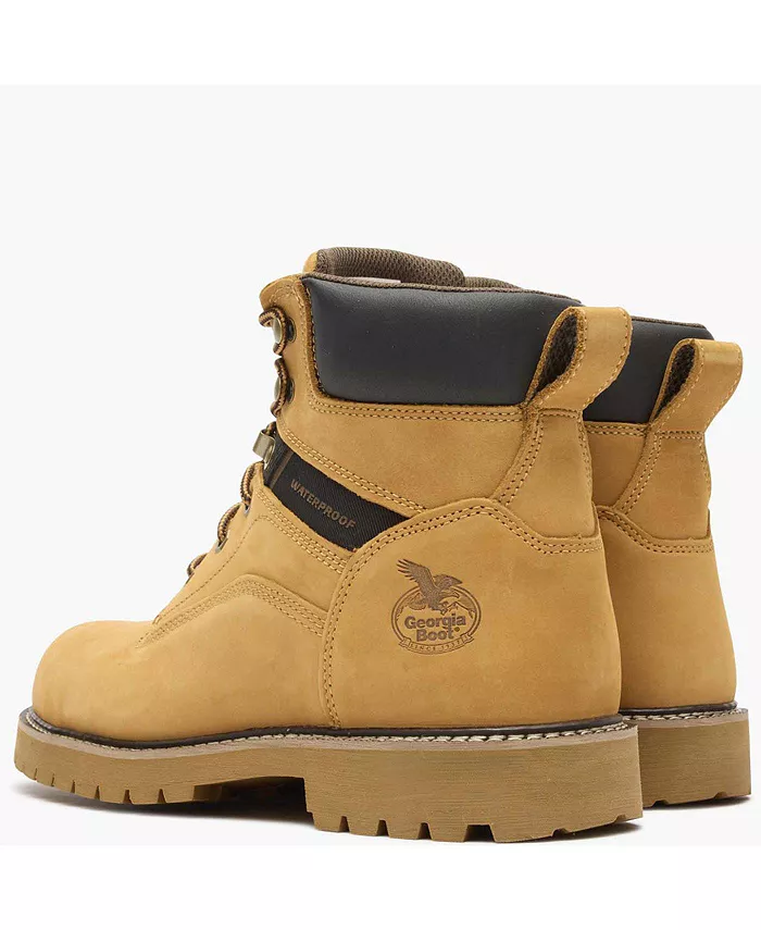 Мужские рабочие ботинки Core 37 Steel Toe Waterproof Georgia Boot, загар/бежевый — фото 4