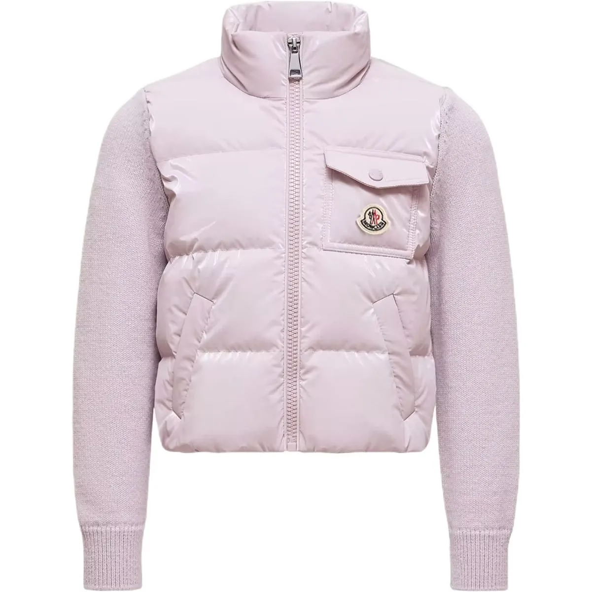 Куртка пуховая Grenoble SS26 для детей Moncler, светло-фиолетовый