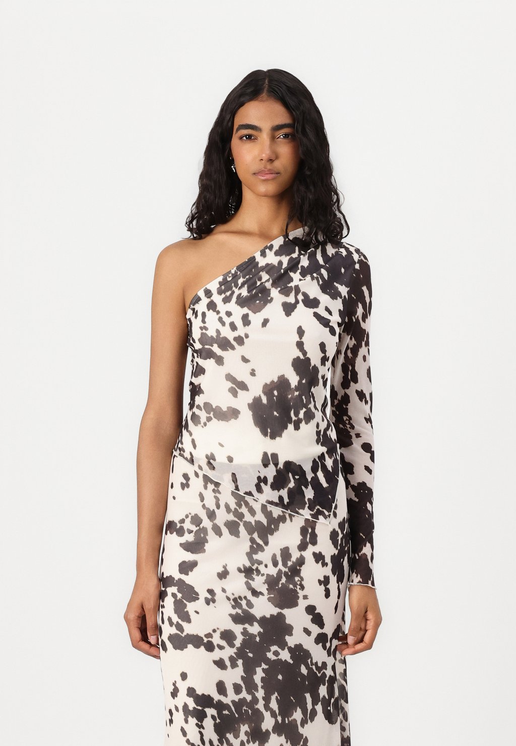 

Топ с длинными рукавами ASYMMETRIC Gina Tricot, мультиколор