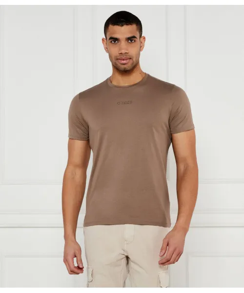 

Футболка Slim fit Guess Jeans, коричневый