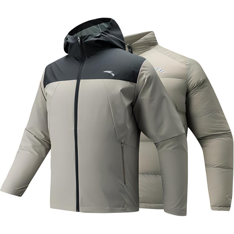 

ANTA Разнообразная коллекция пуховиков для мужчин, Oak Khaki/Dark Brown Gray