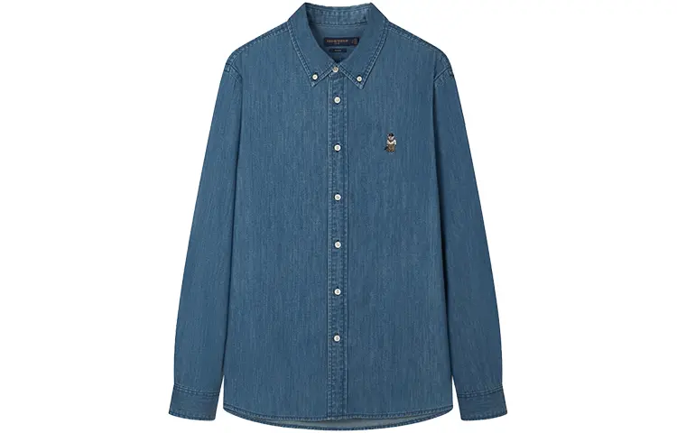 

Teenie Weenie Men Мужская рубашка унисекс Teenie Weenie, Светлый Индиго