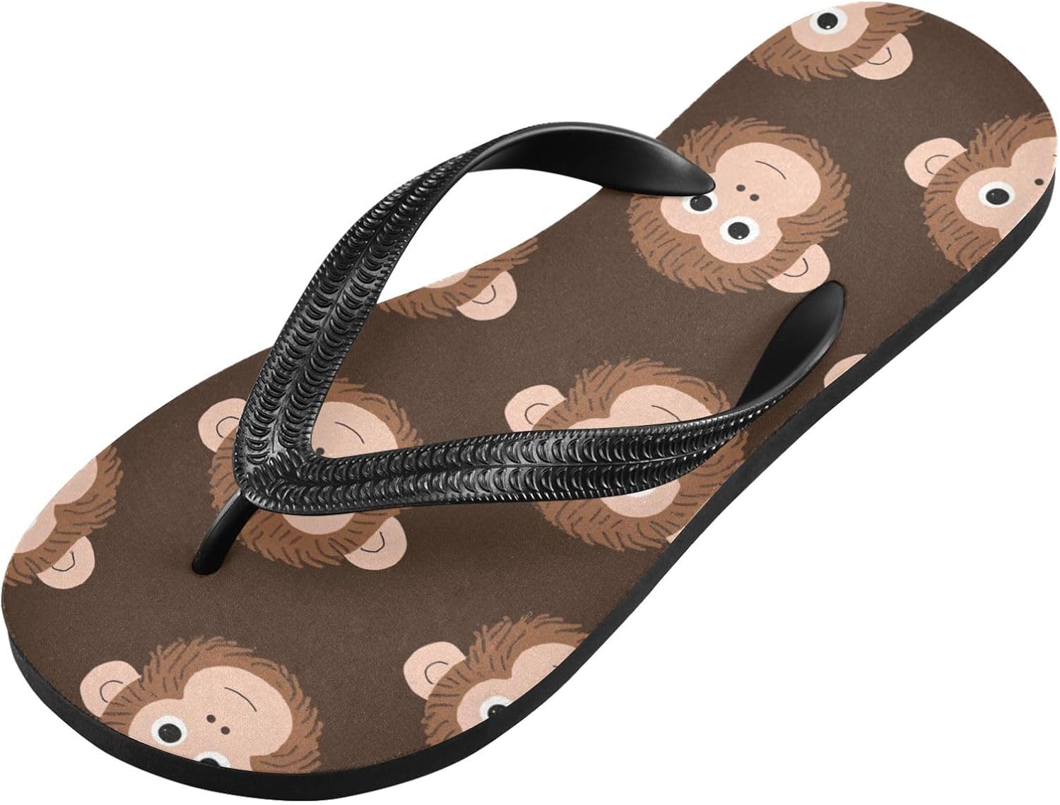 

Женские пляжные шлепанцы UMIRIKO летние повседневные милые с обезьянкой коричневого цвета, быстро сохнущие, для мужчин A2301319