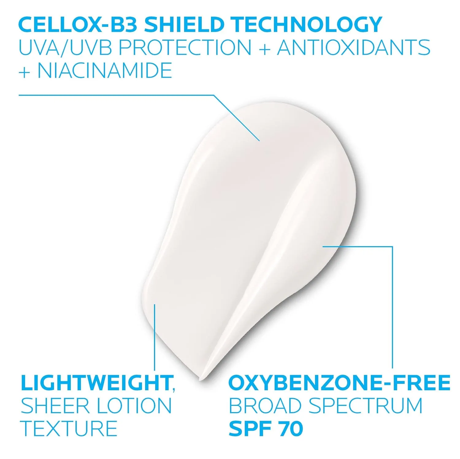 La Roche-Posay Anthelios UV Correct солнцезащитный увлажняющий крем SPF 70, ежедневный антивозрастной уход для лица с ниацинамидом для ровного тона и против морщин, защита для чувствительной кожи — фото 4