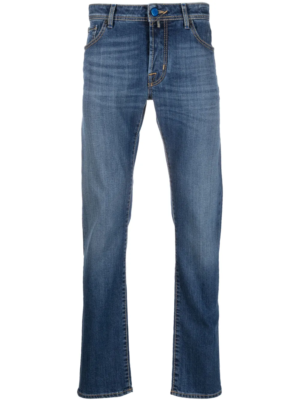 

Узкие джинсы с нашивкой-логотипом JACOB COHEN, синий