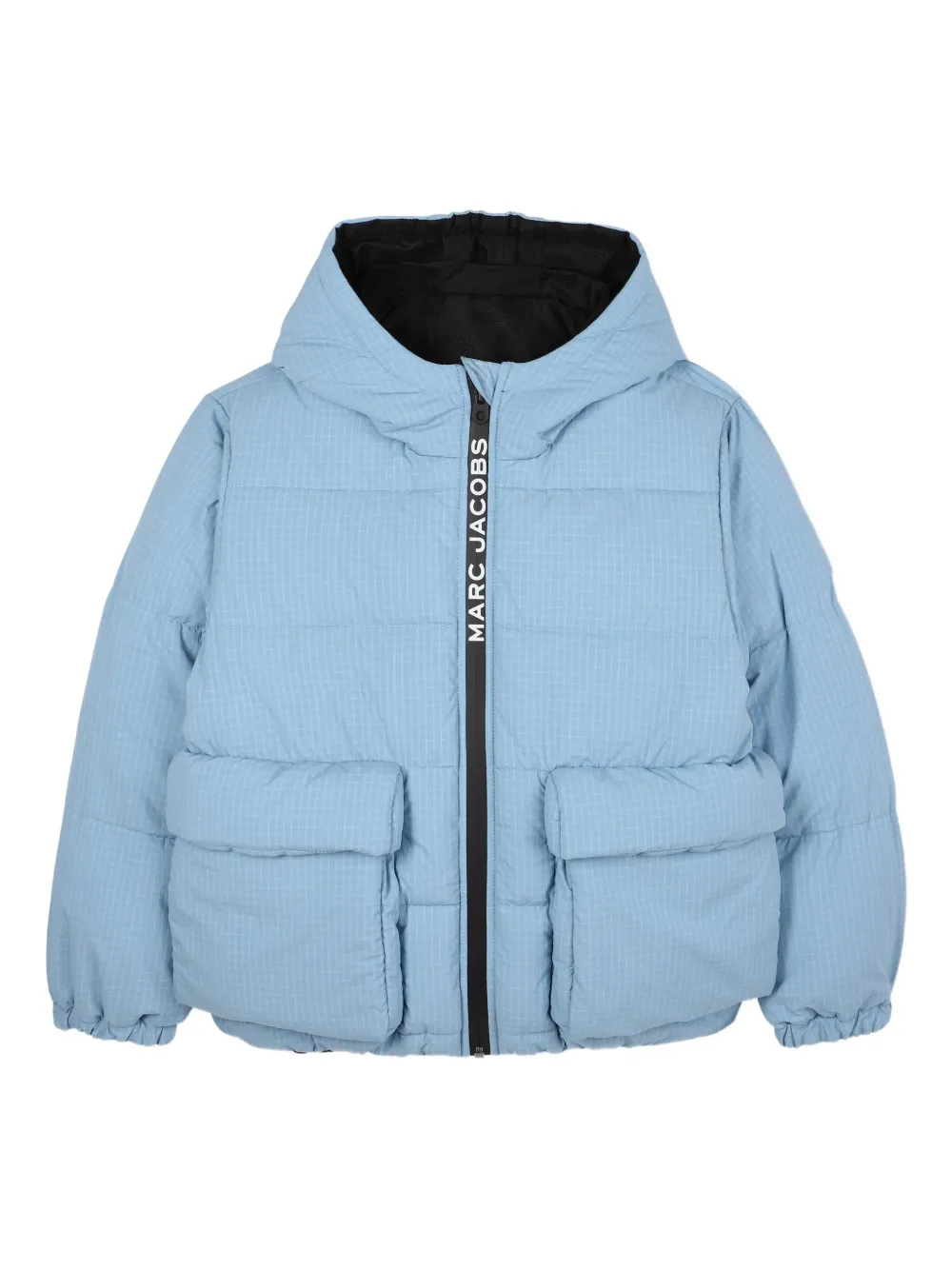 

Пуховик в клетку Marc Jacobs Kids, синий