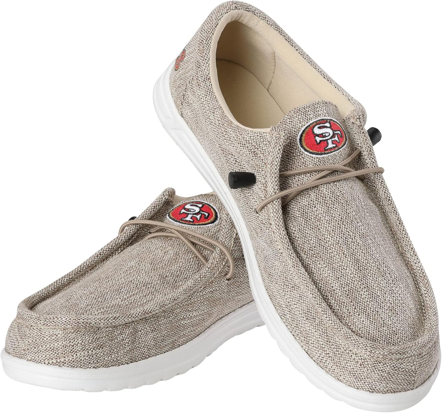 

Мужские легкие лоферы FOCO с логотипом команды НФЛ, на шнуровке, из хлопкового трикотажа, Tampa Bay Buccaneers 9-10 Team Logo