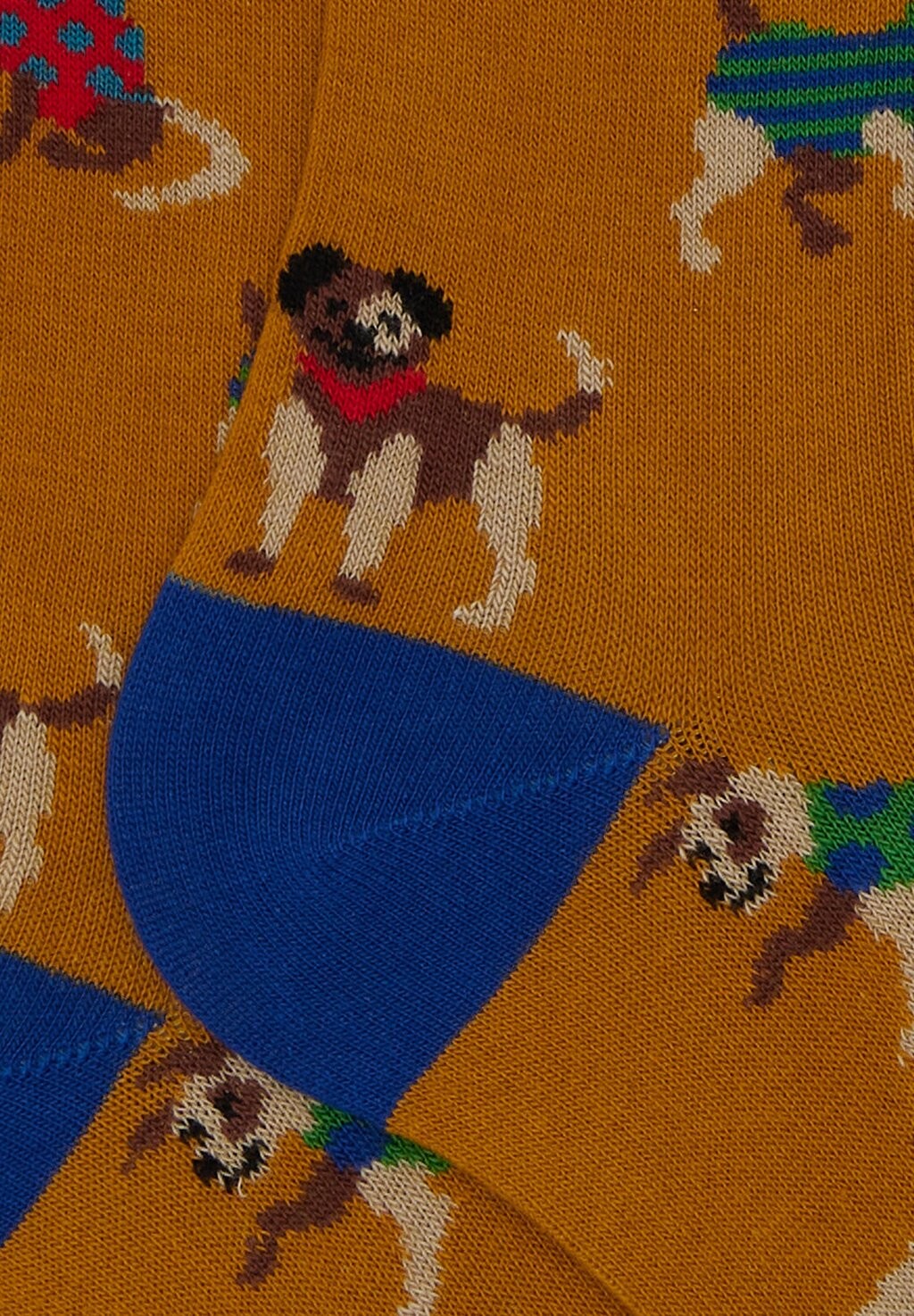 

Носки выше колена WITH DOG MOTIF Gallo, коричневый