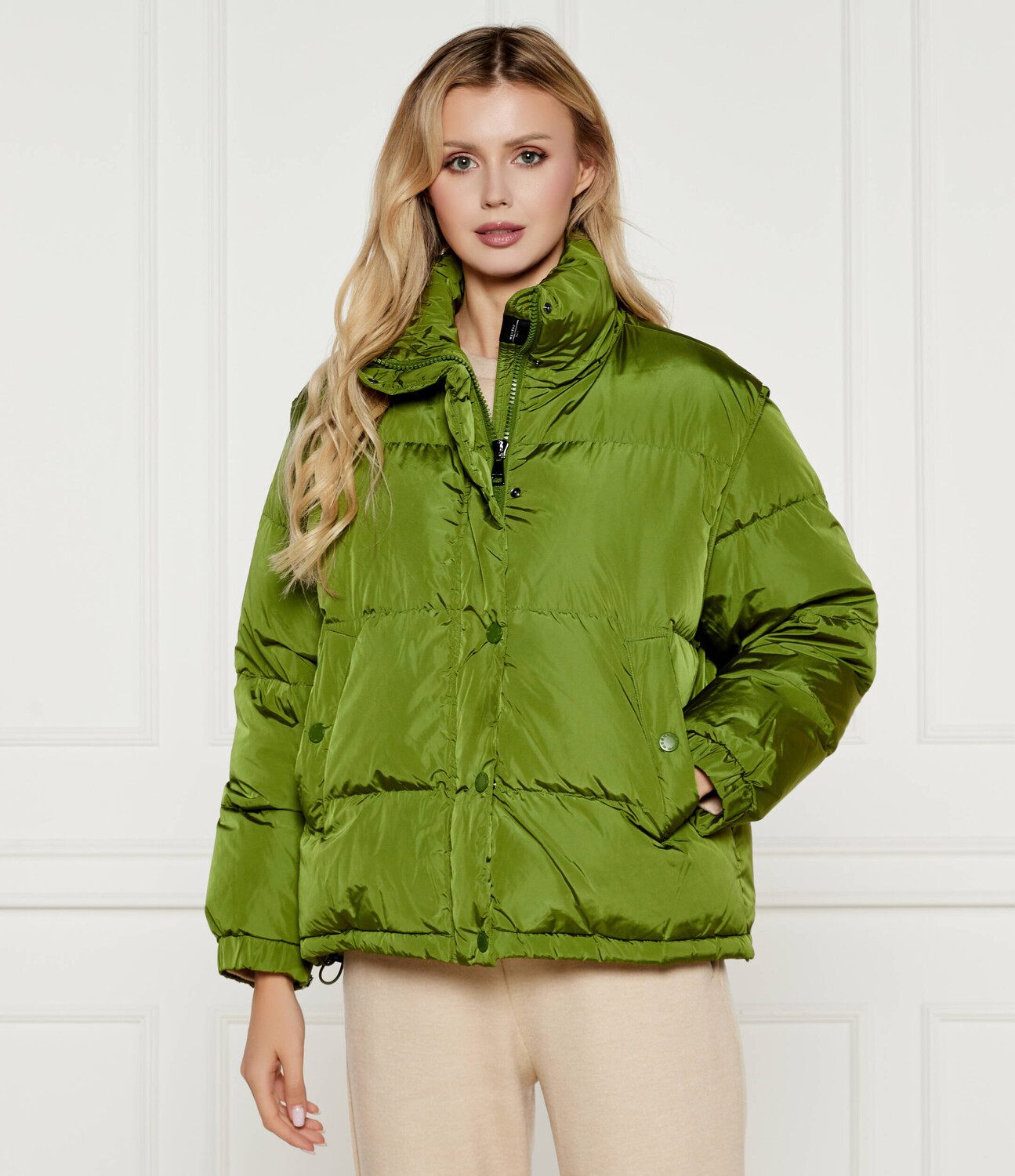 

Куртка Weekend MaxMara 2 in 1 Relaxed fit, зеленый