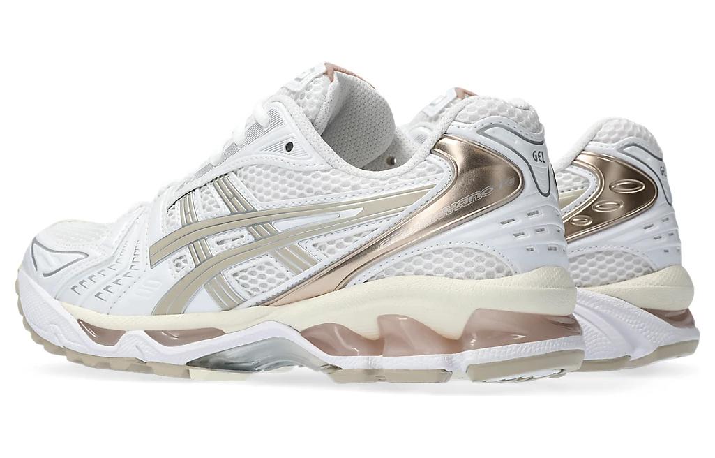 ASICS Gel Kayano 14 White Simply Taupe Женские — Белый Коричневый, цвет White Brown — фото 4