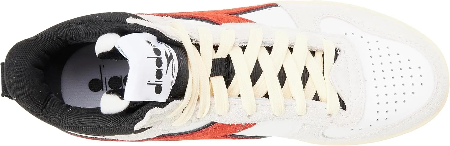 Кроссовки Diadora Magic Basket Demi Cut 943070603, белый/красный — фото 3