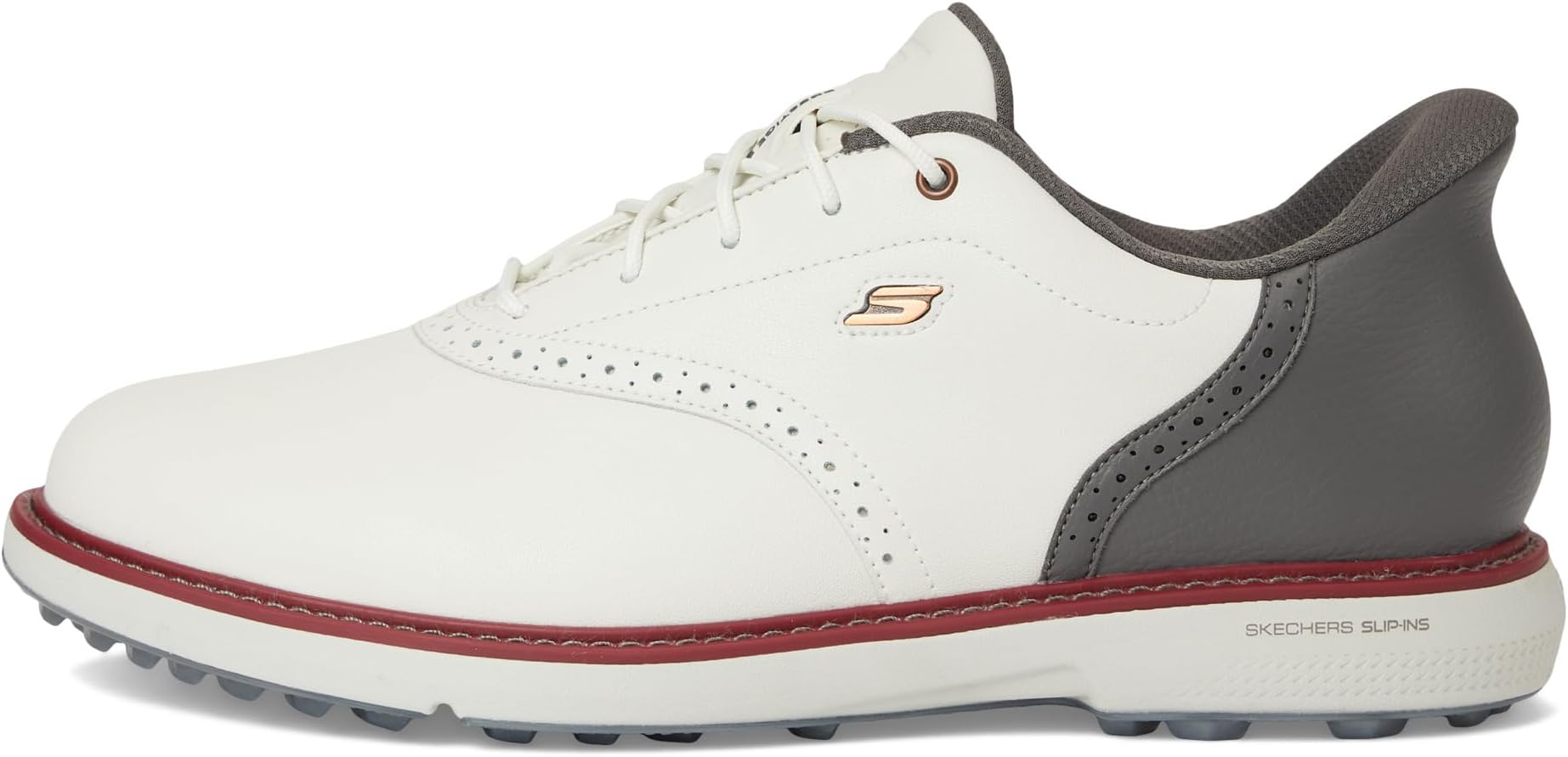 Кроссовки Skechers GO GOLF Prestige Slip-In ArchFit Spikeless Golf Shoe, цвет Natural/Gray — фото 4